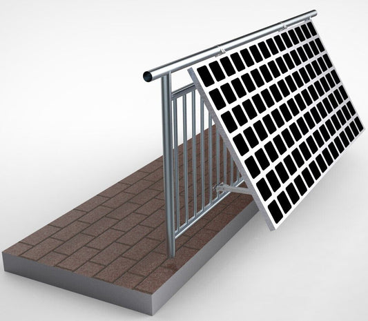 Staffa per centrale elettrica da balcone per modulo fotovoltaico 