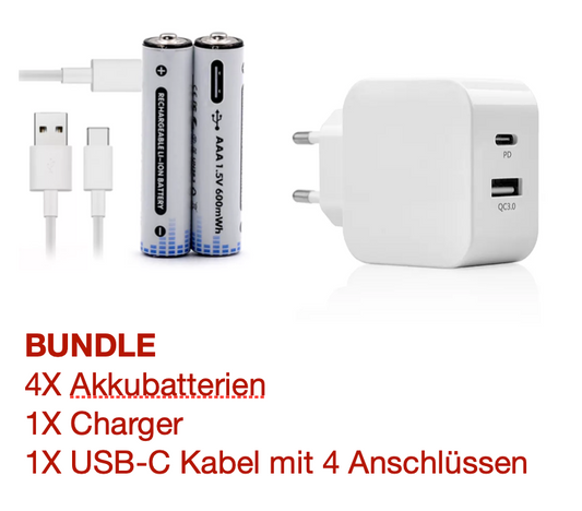 Akku-Batterien Bundle (inkl. Charger)